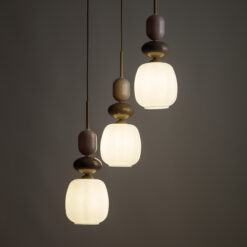 ZEN SABIA BOTTI WHITE LAMPA WISZĄCA 3XE14 KOŁO