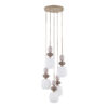 ZEN SABIA FUSO WHITE LAMPA WISZĄCA 5XE14 KOŁO