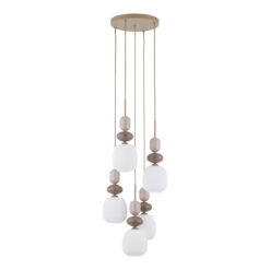 ZEN SABIA BOTTI WHITE LAMPA WISZĄCA 5XE14 KOŁO ZEN SABIA BOTTI WHITE LAMPA WISZĄCA 5XE14 KOŁO