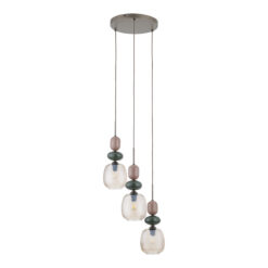 ZEN NEW BROWN BOTTI COGNAC LAMPA WISZĄCA 3XE14 KOŁO