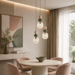 ZEN NEW BROWN BOTTI COGNAC LAMPA WISZĄCA 3XE14 KOŁO