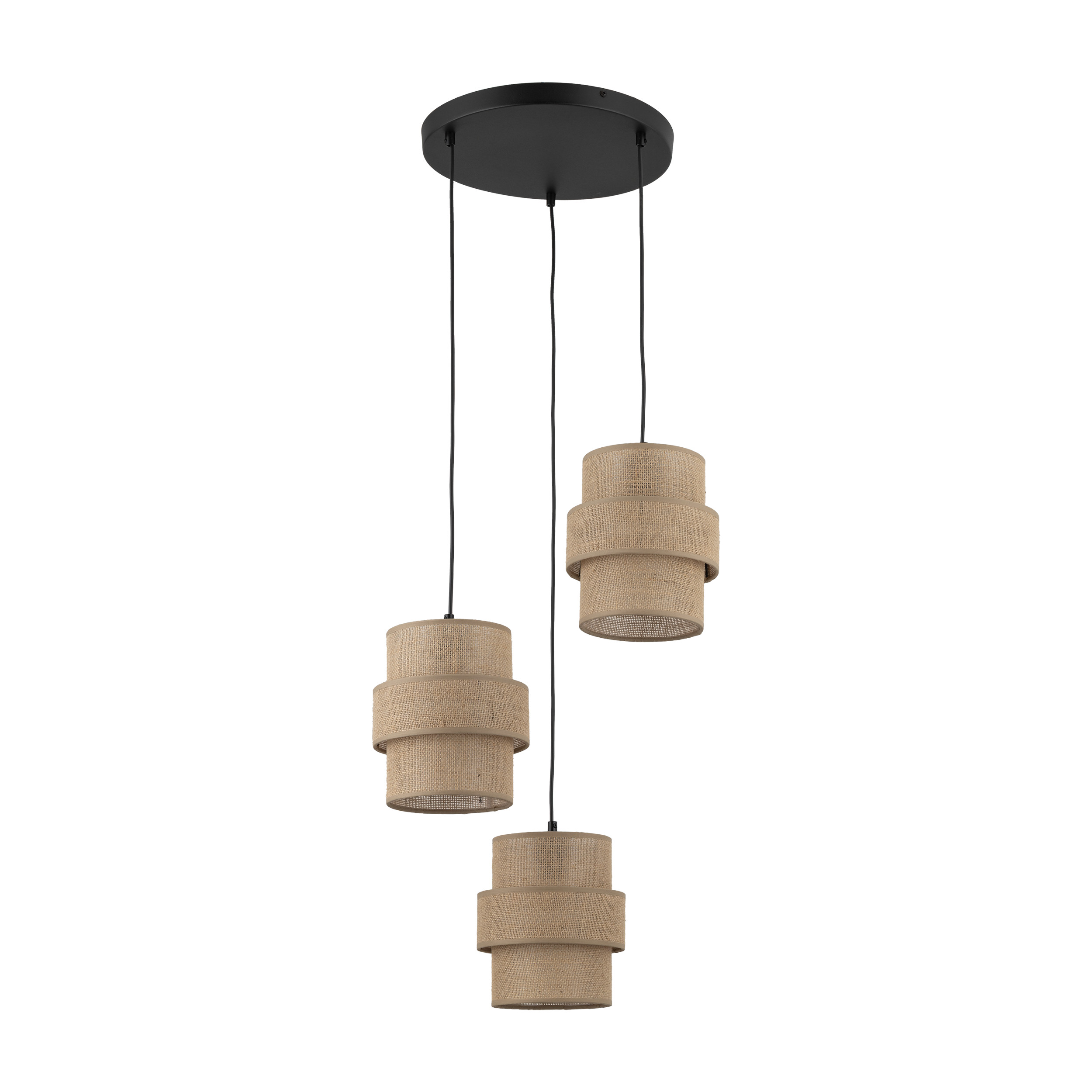 CALISTO JUTA LAMPA WISZACA 3 KOŁO CALISTO JUTA LAMPA WISZACA 3 KOŁO