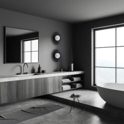 SLATE BLACK GLASS KINKIET 1XG9