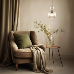 SOPHIA COGNAC LAMPA WISZACA 1XE14