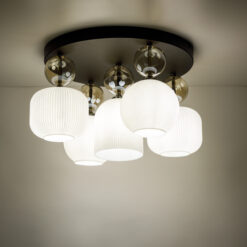 SOPHIA COGNAC WHITE LAMPA SUFITOWA 5XE14