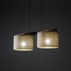 VIGA SHADE ORZECH LAMPA WISZĄCA 2XE27