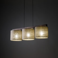 VIGA SHADE ORZECH LAMPA WISZĄCA 3XE27