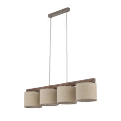 VIGA SHADE ORZECH LAMPA WISZĄCA 4XE27