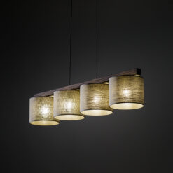 VIGA SHADE ORZECH LAMPA WISZĄCA 4XE27