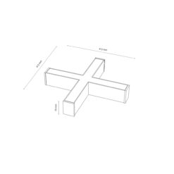 LUXE PRO WHITE CCT ŁĄCZNIK X