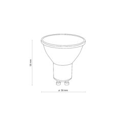 ŻARÓWKA GU10 5W WARM WHITE 3000 K